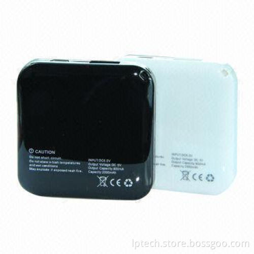 2013 Hot Sale 2,000mAh Portable 5V Mobile Phone Power Banks, 3 Hours DC Charging Time